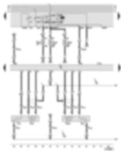 Wiring Diagram  AUDI A6 2000 - Motronic control unit - fuel pump relay - lambda probes