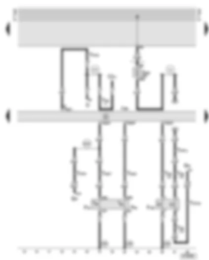 Wiring Diagram  AUDI A6 2001 - Radiator fan control unit - radiator fan thermo-switches - air conditioner pressure switch (2.7 litre bi-turbo engines)