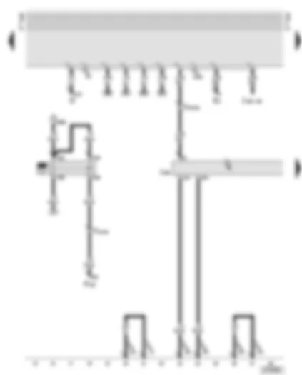 Wiring Diagram  AUDI A6 2005 - Motronic control unit - starter inhibitor relay