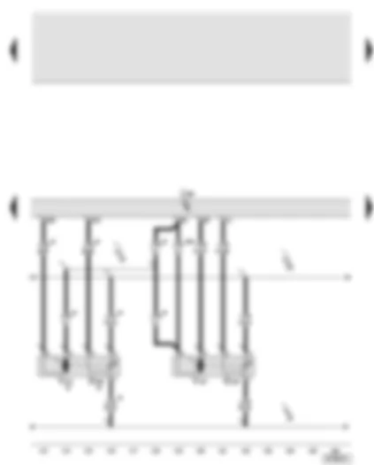 Wiring Diagram  AUDI A6 2005 - Climatronic control unit - defroster flap control motor - indirect ventilation flap control motor - potentiometer for defroster flap control motor - potentiometer for indirect ventilation flap control motor
