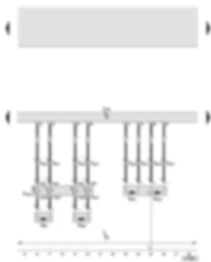 Wiring Diagram  AUDI A6 2005 - Airbag control unit - driver side airbag igniter - front passenger side airbag igniter