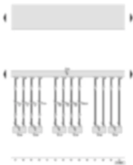 Wiring Diagram  AUDI A6 2005 - Airbag control unit - side airbag crash sensor on driver and front passenger side - rear side airbag crash sensor on driver and front passenger side - front airbag crash sensor for driver and front passenger side