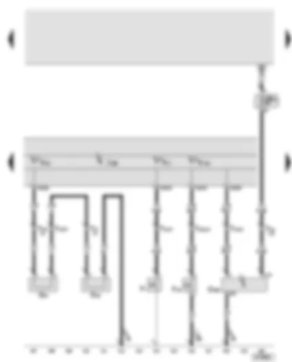 Wiring Diagram  AUDI A6 2006 - Control unit in dash panel insert - front brake pad wear sender - oil pressure switch - brake fluid level warning contact - oil level and oil temperature sender