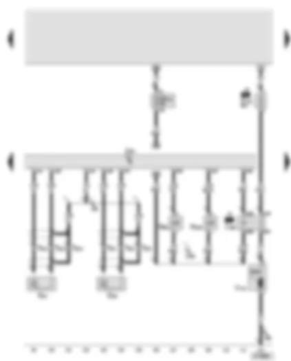 Wiring Diagram  AUDI A6 2005 - Simos control unit - knock sensors - active charcoal filter system solenoid valve 1 - variable intake manifold change-over valve - secondary air pump relay - secondary air pump motor