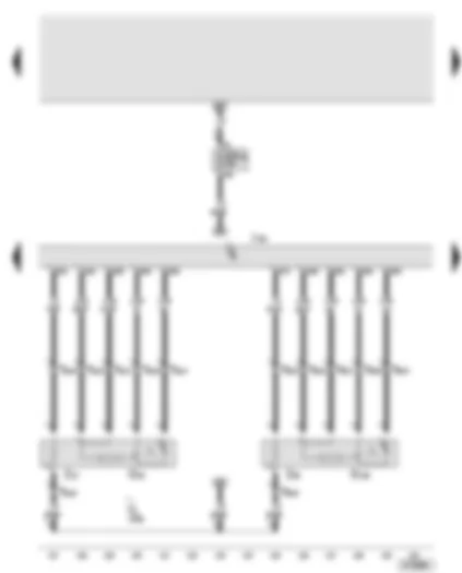 Wiring Diagram  AUDI A6 2005 - Simos control unit - lambda probe - lambda probe 2