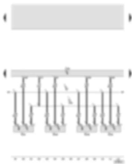 Wiring Diagram  AUDI A6 2005 - Simos control unit - Hall sender