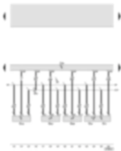 Wiring Diagram  AUDI A6 2005 - Simos control unit - intake manifold pressure sender - intake air temperature sender - intake manifold flap potentiometer - fuel pressure sender - low pressure