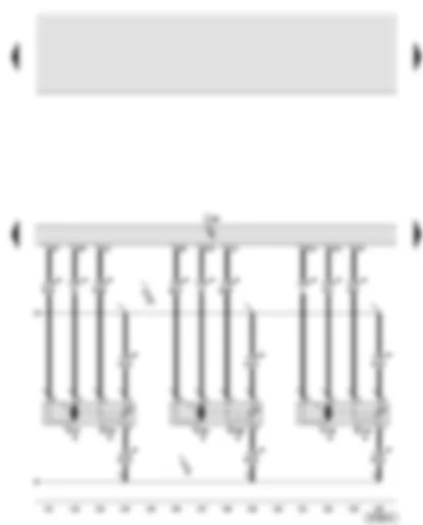 Wiring Diagram  AUDI A6 2005 - Climatronic control unit - front left chest vent control motor - front right chest vent control motor - right footwell flap control motor