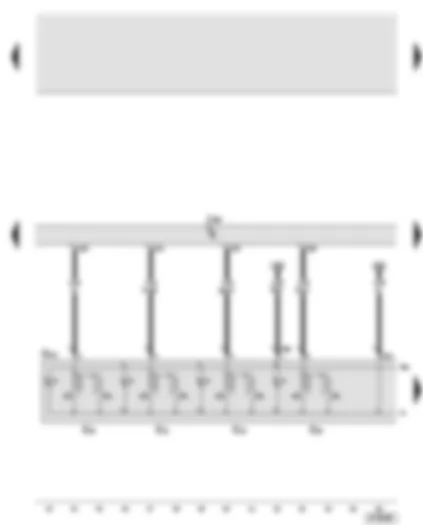Wiring Diagram  AUDI A6 2005 - Driver door control unit - front left window regulator switch - rear left window regulator switch - rear right window regulator switch - in driver side - front right window regulator switch in driver door