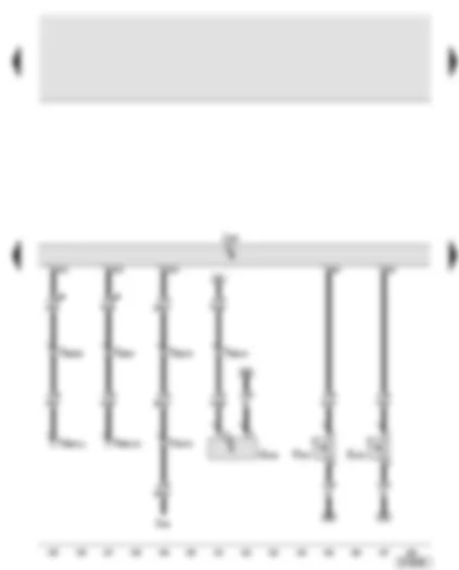 Wiring Diagram  AUDI A6 2005 - Front passenger door control unit - front passenger door exterior handle switch - front passenger door exterior handle central locking button - front passenger door exterior handle touch sensor