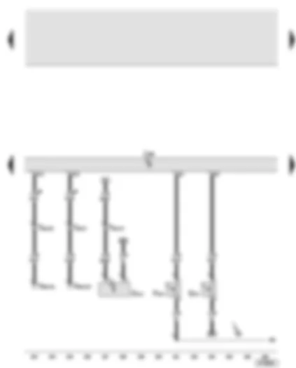 Wiring Diagram  AUDI A6 2005 - Rear left door control unit - rear left door exterior handle touch sensor - rear left door exterior handle switch - rear left door exterior handle central locking button