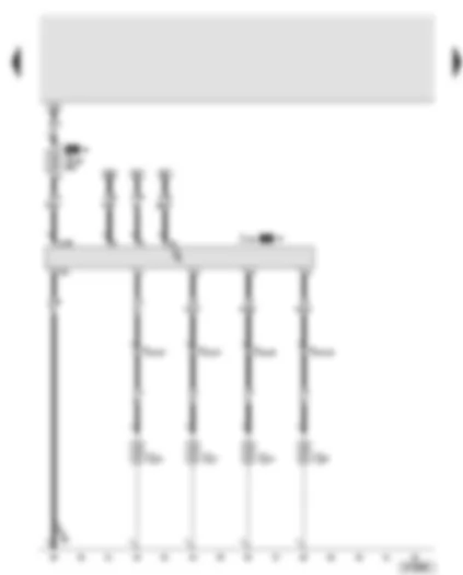 Wiring Diagram  AUDI A6 2005 - Automatic glow period control unit - glow plugs fuse - glow plugs
