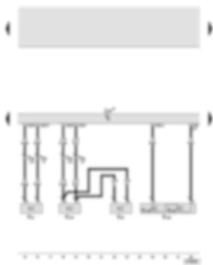 Wiring Diagram  AUDI A6 2006 - Digital sound package control unit - front left treble loudspeaker - front left bass loudspeaker - front left mid-range loudspeaker - loudspeaker in rear shelf