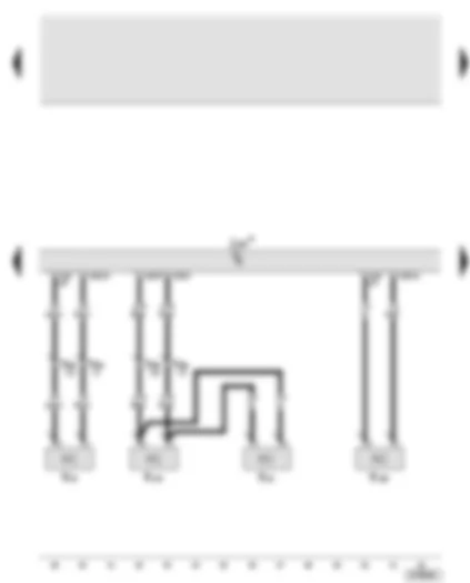Wiring Diagram  AUDI A6 2006 - Digital sound package control unit - front right treble loudspeaker - front right bass loudspeaker - front right mid-range loudspeaker - centre mid-range and treble loudspeaker
