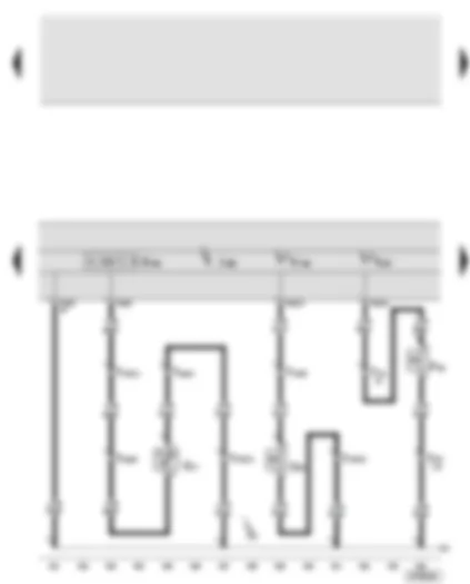 Wiring Diagram  AUDI A6 2006 - Control unit in dash panel insert - ambient temperature sensor - coolant shortage indicator switch - windscreen washer fluid level sender