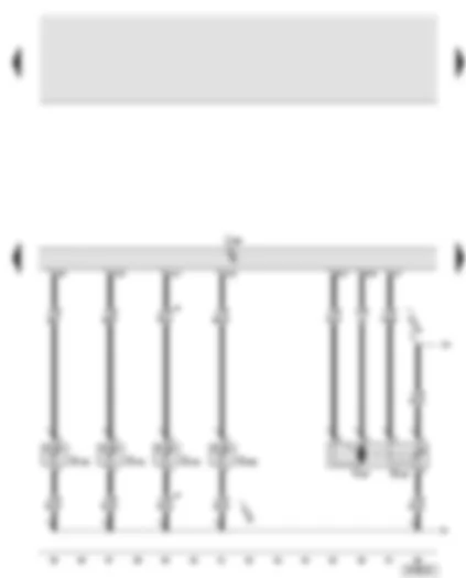 Wiring Diagram  AUDI A6 2005 - Climatronic control unit - vent temperature sender - evaporator output temperature sender - front cold air flap control motor