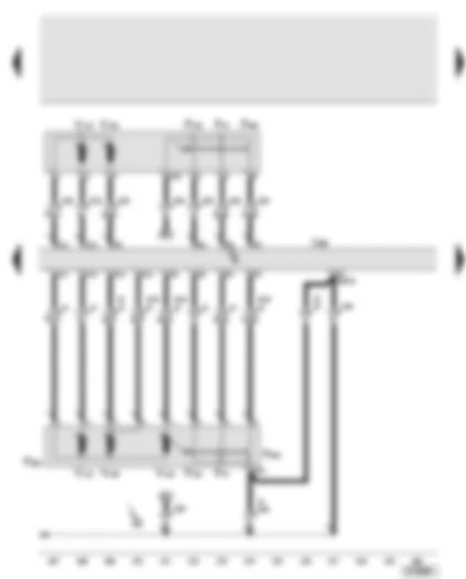 Wiring Diagram  AUDI A6 2005 - Rear left door control unit - rear left central locking lock unit - rear left door central locking motor - rear left door central locking deadlock function motor - rear left door contact switch - rear left door central locking deadlock function motor