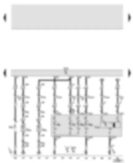 Wiring Diagram  AUDI A6 2006 - Onboard supply control unit - left side light bulb - front left turn signal bulb - left dipped beam bulb - left main beam bulb - left headlight range control motor - side marker light bulb