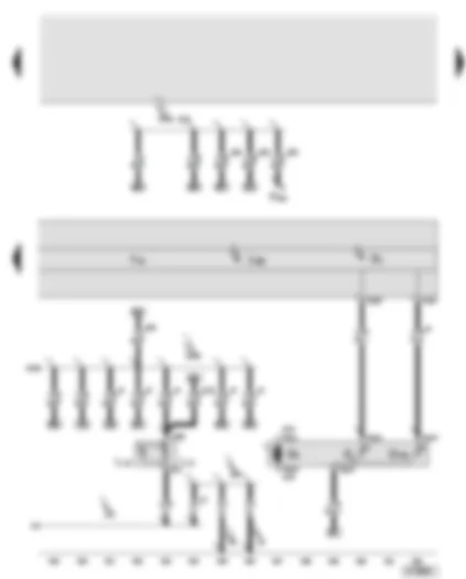 Wiring Diagram  AUDI A6 2006 - Control unit in dash panel insert - fuel gauge - fuel gauge sender 2 - ashtray illumination bulb - cup holder illumination bulb
