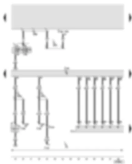 Wiring Diagram  AUDI A6 2005 - Trailer detector control unit - trailer socket