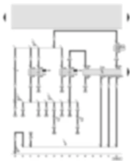 Wiring Diagram  AUDI A6 2006 - Engine control unit - Motronic current supply relay - engine component current supply relay