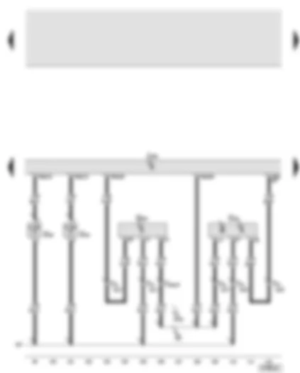 Wiring Diagram  AUDI A6 2006 - Engine control unit - coolant temperature sender - intake air temperature sender - fuel pressure sender - Hall sender