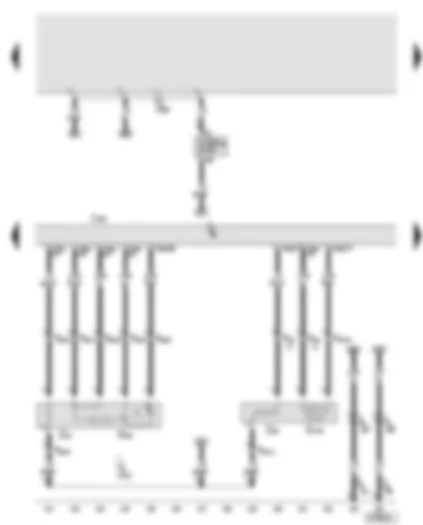 Wiring Diagram  AUDI A6 2006 - Engine control unit - lambda probe - lambda probe after catalytic converter