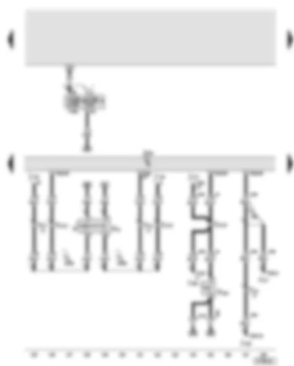 Wiring Diagram  AUDI A6 2006 - Engine control unit - brake light switch - brake pedal switch - clutch pedal switch for engine start