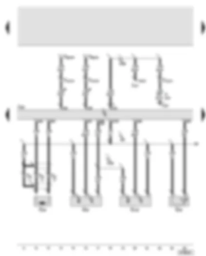 Wiring Diagram  AUDI A6 2005 - Engine control unit - engine speed sender - Hall sender - Hall sender 2 - coolant temperature sender