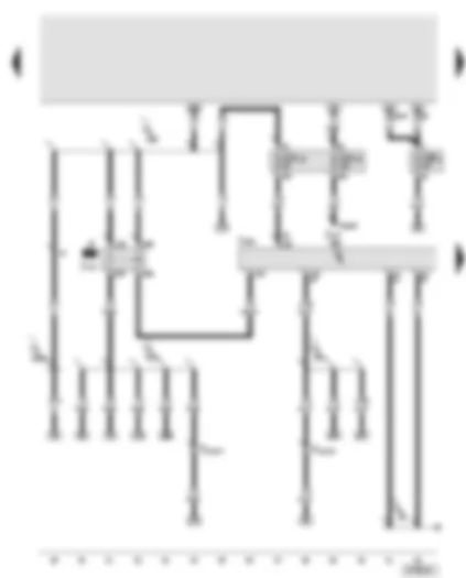 Wiring Diagram  AUDI A6 2005 - Engine control unit - Motronic current supply relay