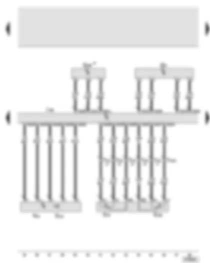 Wiring Diagram  AUDI A6 2005 - Diesel direct injection system control unit - charge air pressure sender - accelerator position sender - exhaust gas recirculation valve - exhaust gas pressure sensor 1