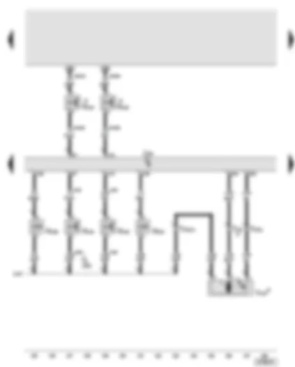 Wiring Diagram  AUDI A6 2005 - Simos control unit - variable intake manifold change-over valve - left electrohydraulic engine mounting solenoid valve - right electrohydraulic engine mounting solenoid valve - intake manifold flap valve - fuel system diagnostic pump