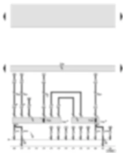 Wiring Diagram  AUDI A6 2006 - Convenience system central control unit - rear lid control unit - rear lid electric release motor