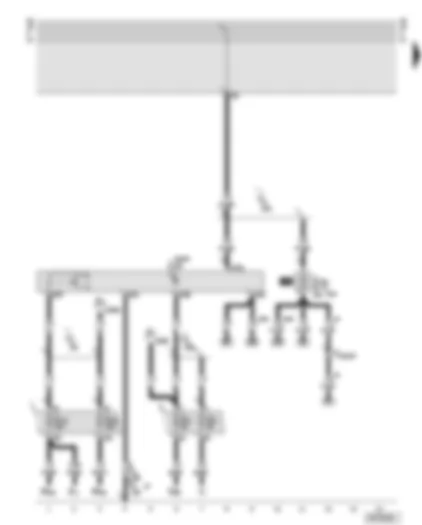 Wiring Diagram  AUDI A6 2000 - Fuses - flasher relay for main beam headlight alarm system