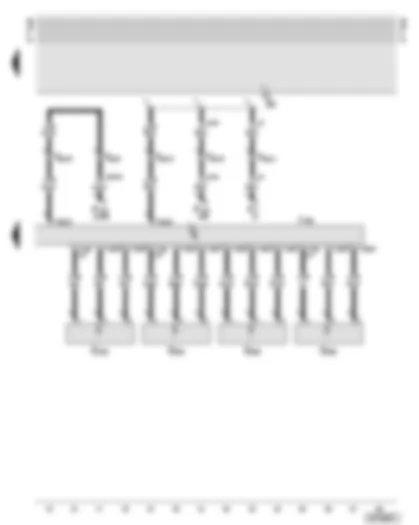 Wiring Diagram  AUDI A6 2000 - Ultra-sonic parking aid