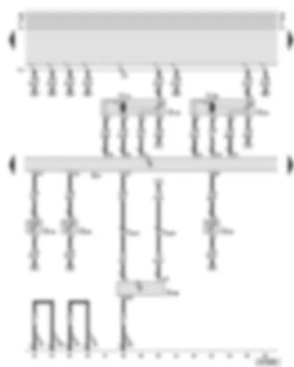 Wiring Diagram  AUDI A6 2002 - Air recirculation flap control motor - control motor for right temperature flap - vent temperature senders - air quality sensor