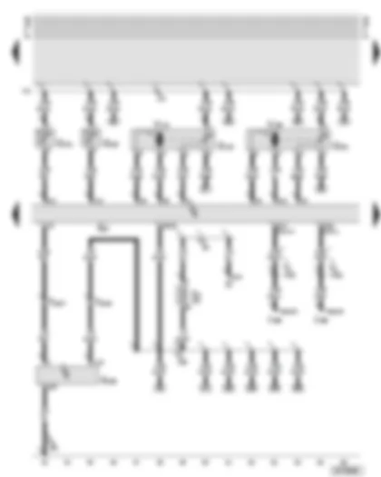 Wiring Diagram  AUDI A6 2002 - Air recirculation flap control motor - control motor for right temperature flap - vent temperature senders - air quality sensor