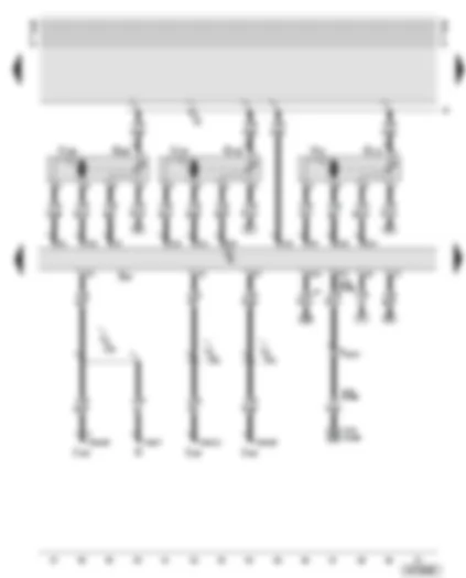 Wiring Diagram  AUDI A6 2000 - Control motors - potentiometers