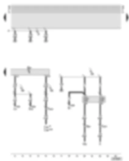 Wiring Diagram  AUDI A6 2001 - Control and display unit for air conditioner - fuses 3 and 4