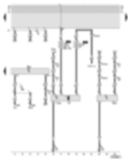 Wiring Diagram  AUDI A6 2002 - Control and display unit for air conditioner - engine cooling for 2.0 litre engines - ALT and 3.0 litre engines - ASN/BBJ