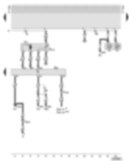 Wiring Diagram  AUDI A6 2002 - Control and display unit for air conditioner - air flow flap control motor - fuses 3 and 4