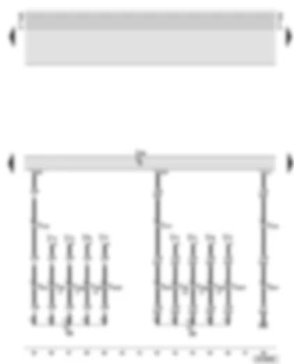 Wiring Diagram  AUDI A6 2001 - Central locking control unit - electric window motors
