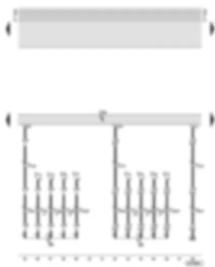 Wiring Diagram  AUDI A6 2002 - Central locking control unit - electric window motors