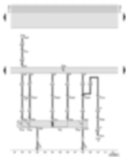 Wiring Diagram  AUDI A6 2001 - Central locking control unit - lock cylinder switch for tailgate/boot lid