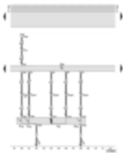 Wiring Diagram  AUDI A6 2002 - Central locking control unit - lock cylinder switch for tailgate/boot lid