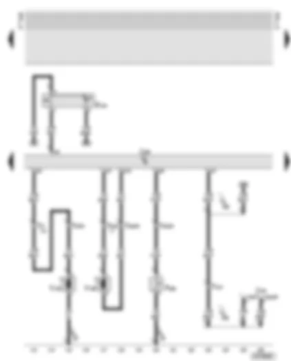 Wiring Diagram  AUDI A6 2001 - Central locking control unit - release button for tailgate/boot lid lock cylinder - tailgate/boot lid release motor - tank filler flap locking motor