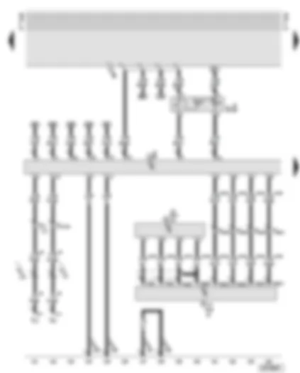 Wiring Diagram  AUDI A6 2002 - Ultra-sonic sensor control unit - left and right ultra-sonic sensors for anti-theft alarm system