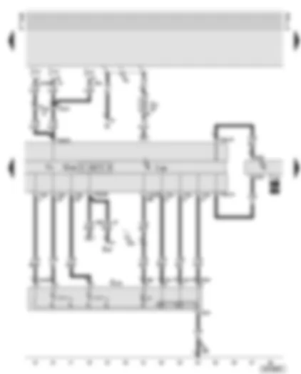 Wiring Diagram  AUDI A6 2001 - Dash panel insert - ambient temperature indicator - bulb monitoring device - function selection switch II in centre console