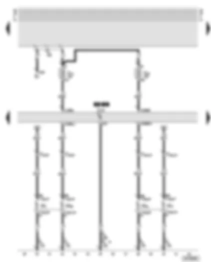 Wiring Diagram  AUDI A6 2002 - Bulb monitoring device - side lights - dipped beam headlights