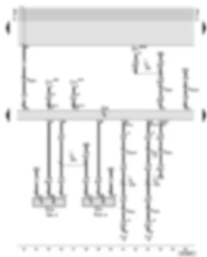 Wiring Diagram  AUDI A6 2001 - Motronic control unit - automatic gearbox control unit - Hall senders